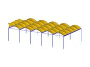 Playground with Tension Membrane Structure in Châteauneuf-de-Galaure, France